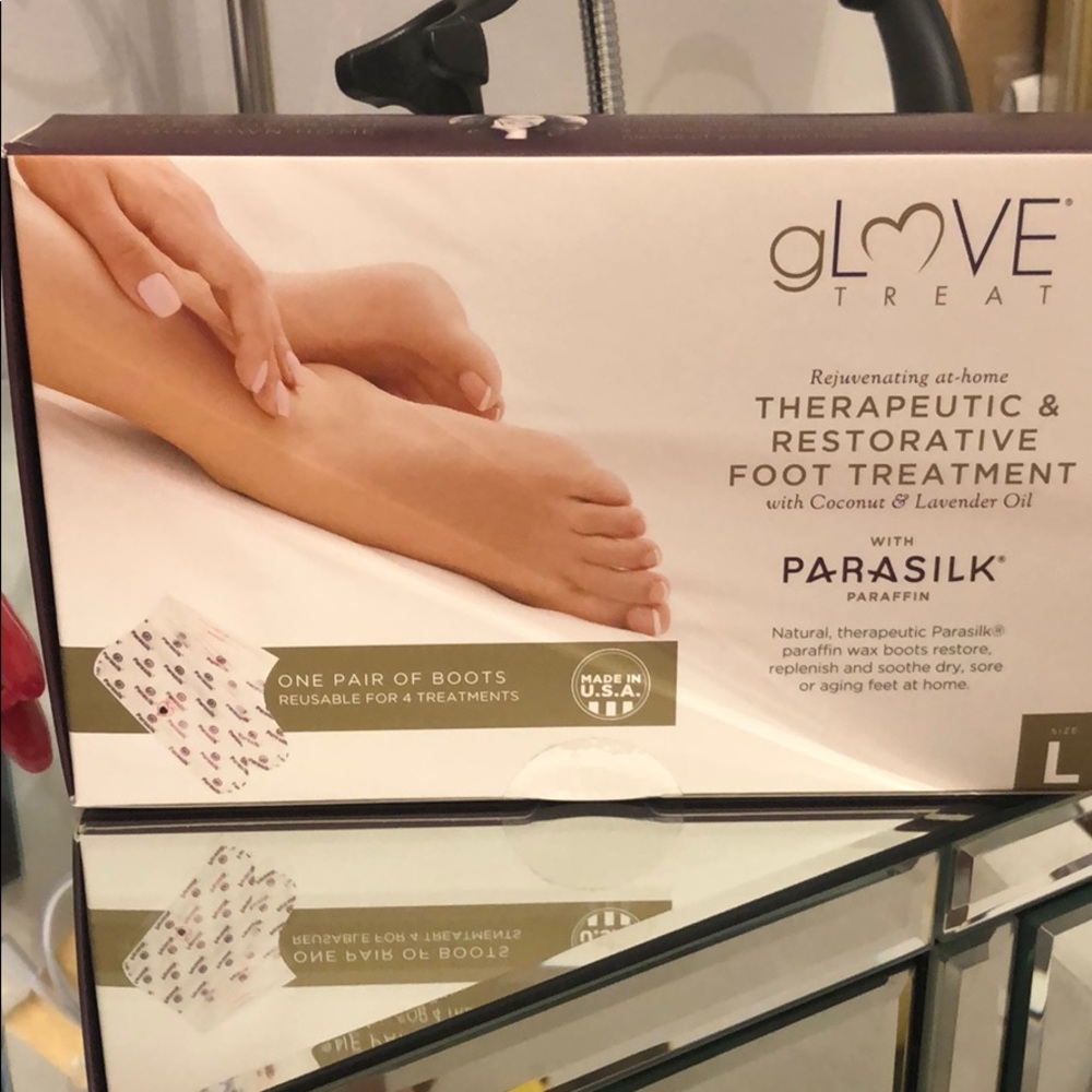 Heated paraffin wax